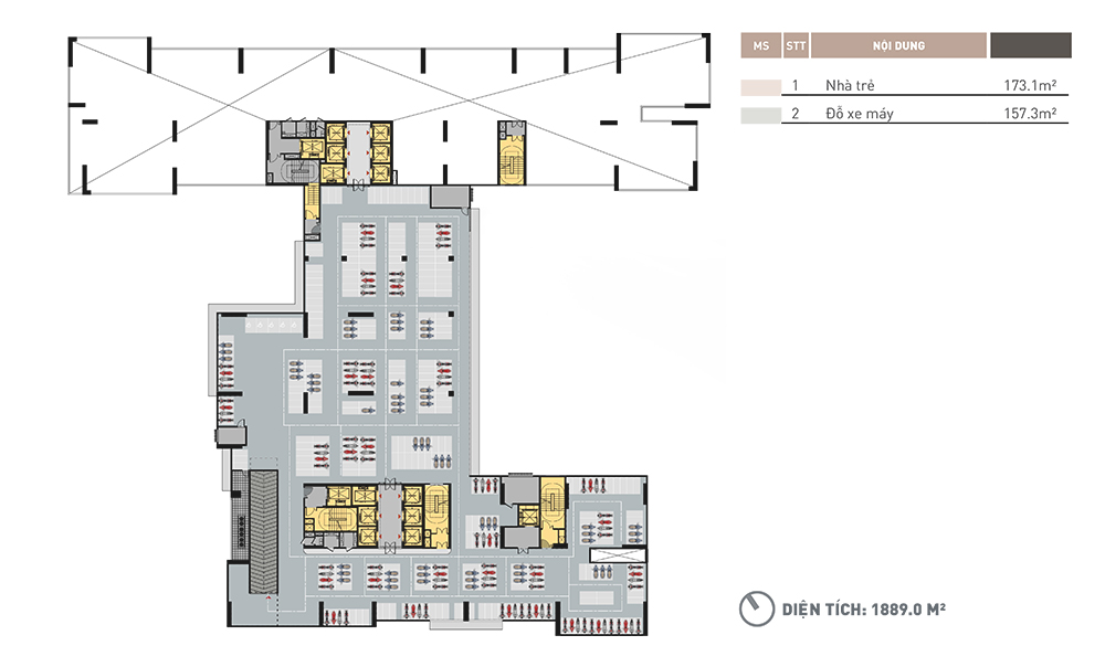 Mặt bằng tầng 3 dự án A&T Riverside