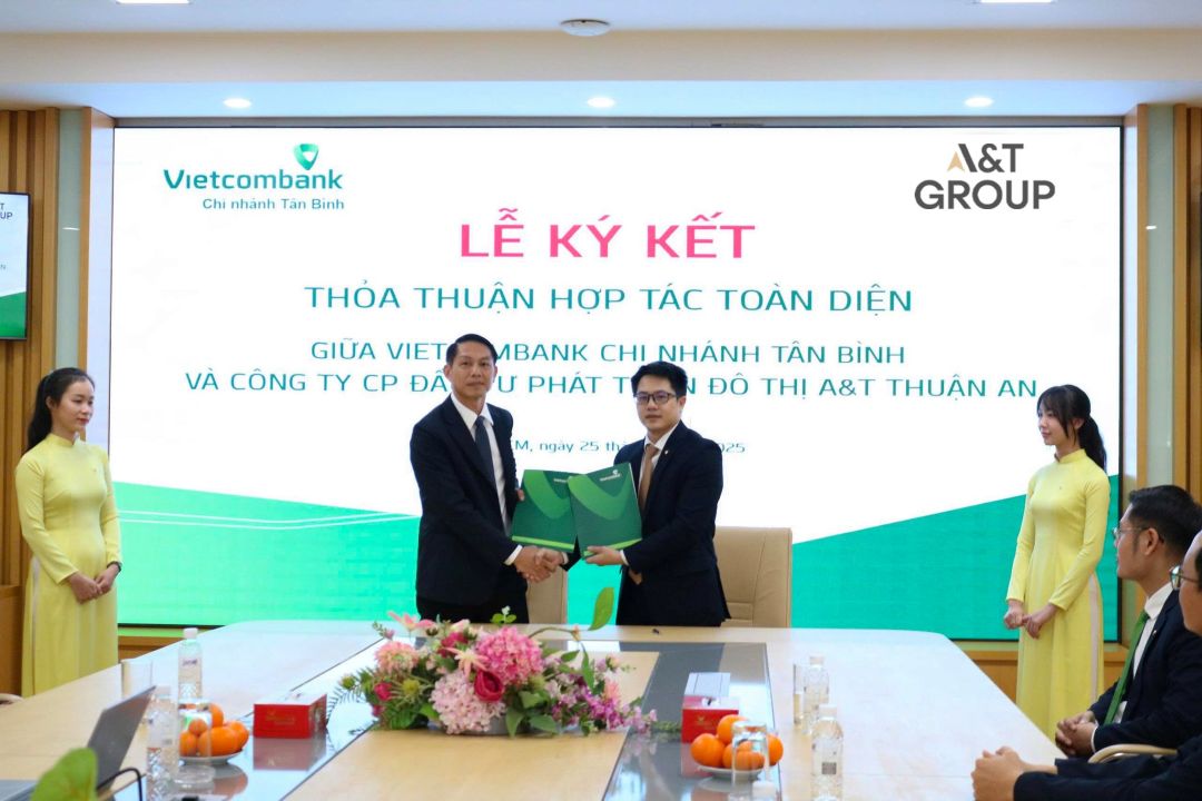 A&T Group hợp tác toàn diện Vietcombank tài trợ dự án A&T Saigon Riverside