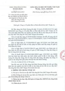Báo cáo nghiên cứu khả thi đầu tư xây dựng dự án A&T Saigon Riverside