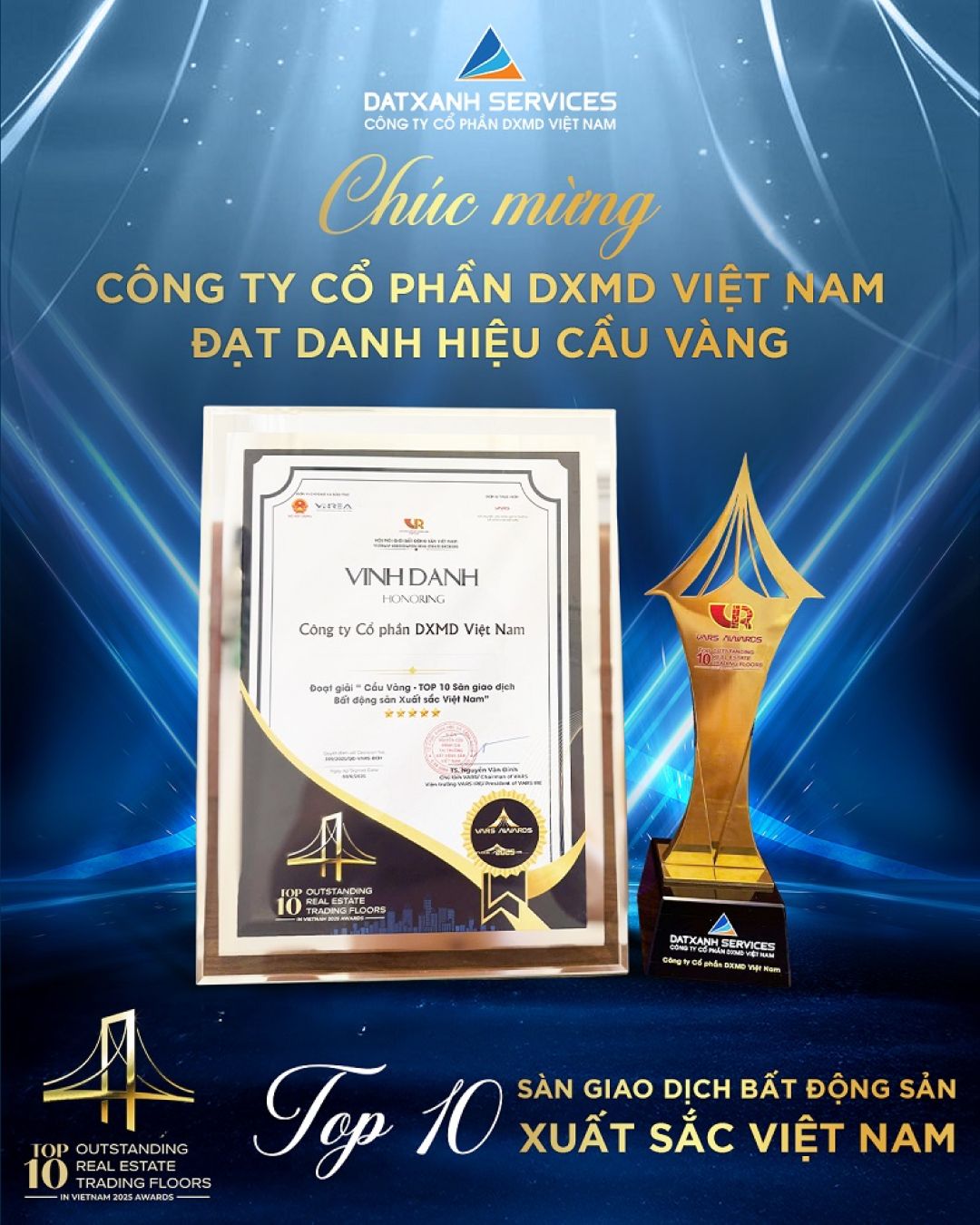 DXMD Việt Nam lọt top 10 sàn giao dịch bất động sản Việt Nam