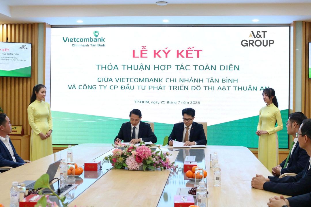 A&T Group hợp tác toàn diện Vietcombank tài trợ dự án A&T Saigon Riverside