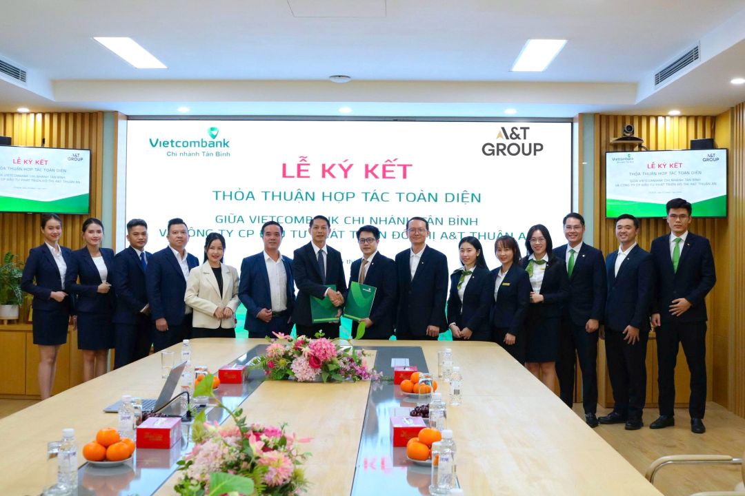 A&T Group hợp tác toàn diện Vietcombank tài trợ dự án A&T Saigon Riverside