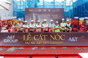 Lễ cất nóc dự án A&T Sky Garden vượt tiến độ 30 ngày
