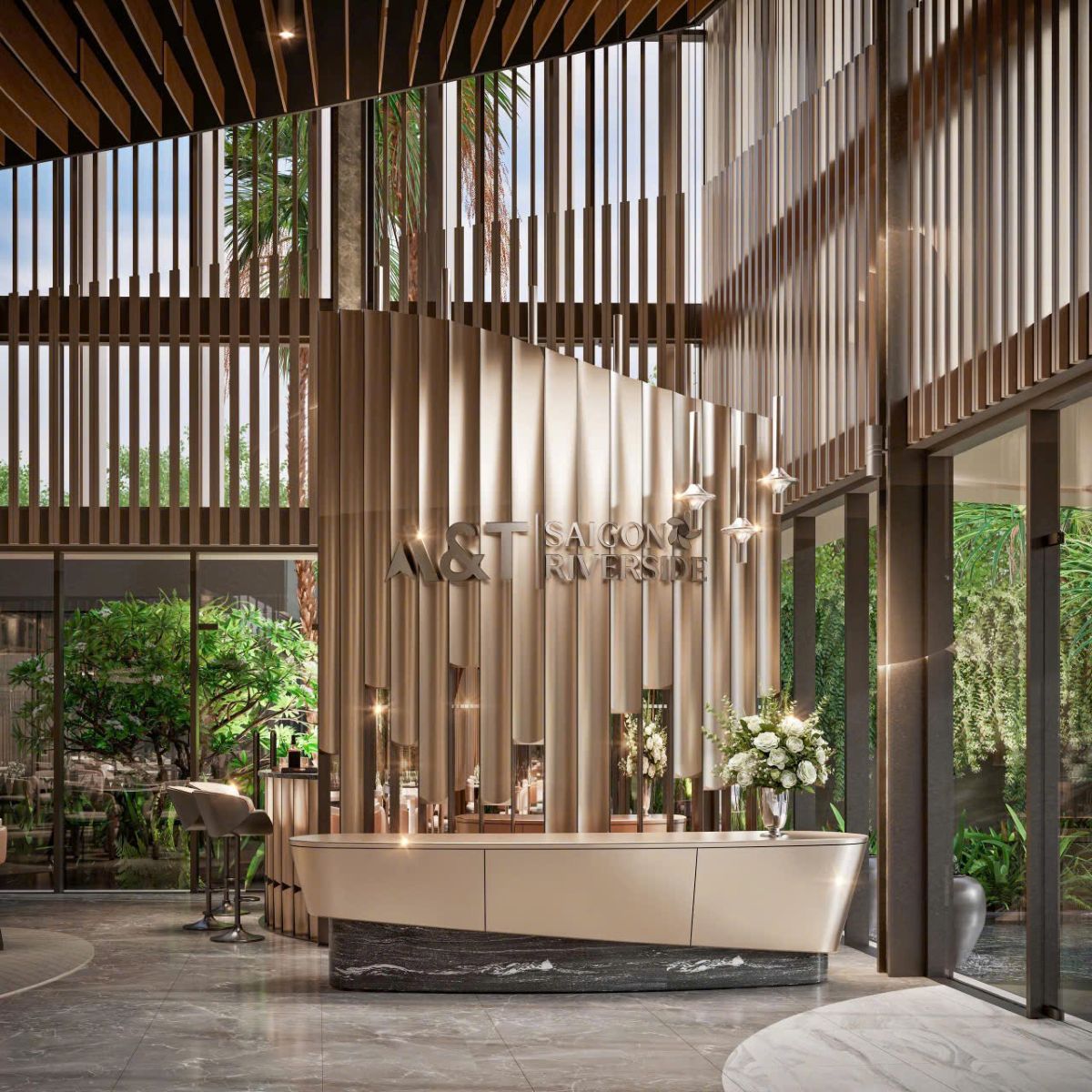 Quầy lễ tân Sale Gallery A&amp;T Saigon Riverside