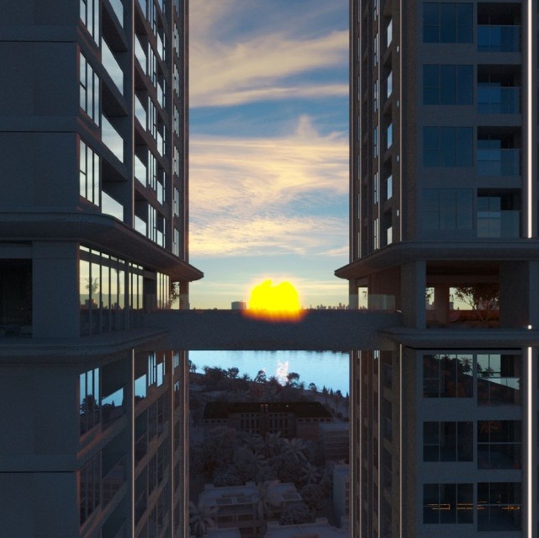 Sky Bridge tại dự án A&T Saigon Riverside tầng 21