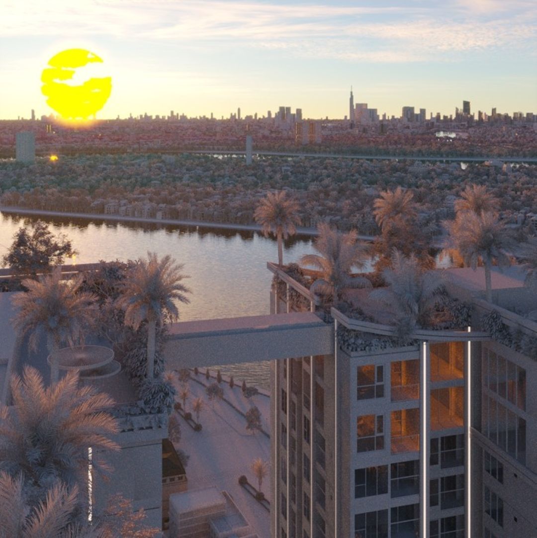 Sky Bridge tại dự án A&T Saigon Riverside tầng Thượng