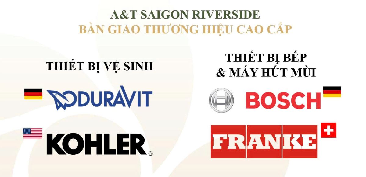 Thương hiệu nội thất bàn giao tại căn hộ A&T Saigon Riverside