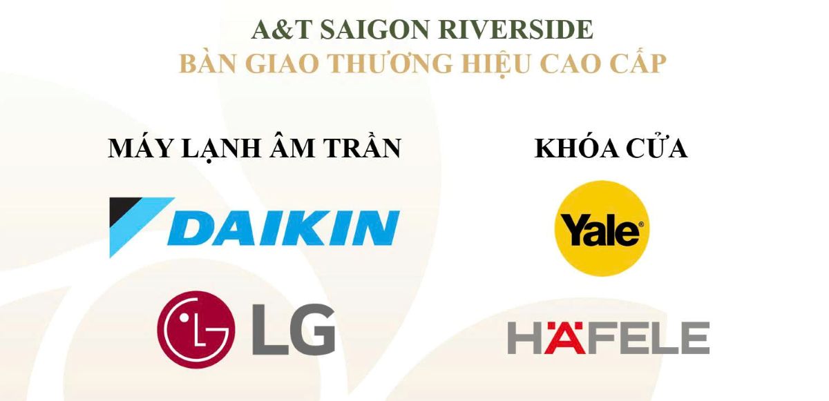 Thương hiệu nội thất bàn giao tại căn hộ A&T Saigon Riverside