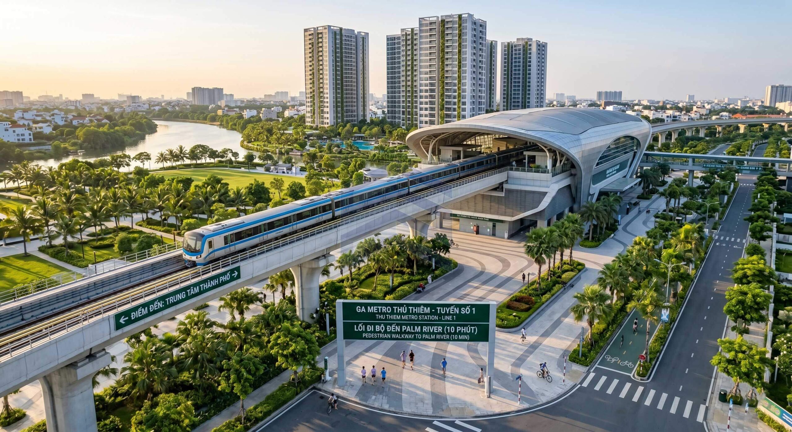 Giá bán Palm River | Đắt hay rẻ so với các dự án cùng phân khúc? Giá bán Palm River được cộng hưởng bởi hạ tầng xung quanh